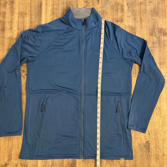 5.11 Tactical Men’s Stratos 1/4 Zip Waffle Midlayer Fleece Long Sleeve Blue Sz M - Picture 8 of 11